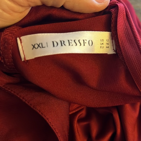 Red dress with Christmas plaid - Picture 4 of 4